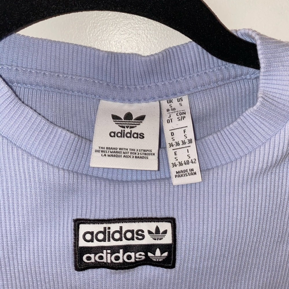 Adidas blue crop top - Picture 3 of 3